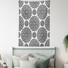 Oriental Mandala Design Tapestry