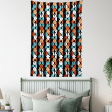 Modern Hexagon Design Tapestry