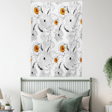 Flower Petals Growth Tapestry