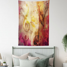 Colorful Notes Composition Tapestry