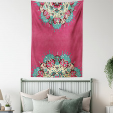 Eastern Boho Floral Tapestry