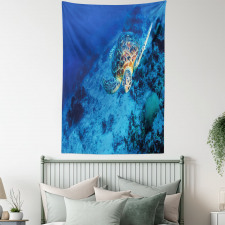 Oceanic Wildlife Tapestry