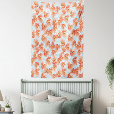Romantic Poppy Flowers Tapestry