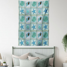 Marine Pattern Tapestry