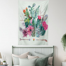 Thorny Boho Blossoms Tapestry