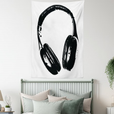 Grunge Headphones Fun Tapestry