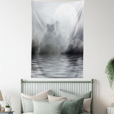 Calm Water and Twilight Sky Tapestry