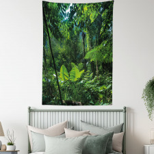 Green Untouched Nature Tapestry