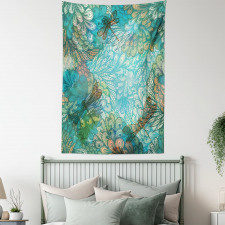 Fantasy Flowers Mix Tapestry