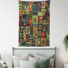 Leaves and Hearts Tapestry