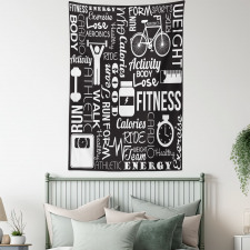 Active Life Words Tapestry