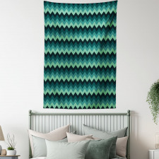 Chevron Style Geometric Tapestry