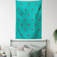 Pink Wild Flowers Nature Tapestry