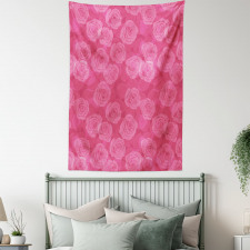 Shades of Pink Romantic Tapestry