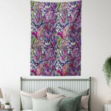 Tropical Jungle Bouquet Tapestry