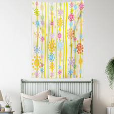 Colorful Cartoon Style Tapestry