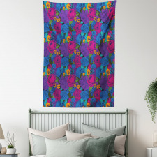 Vintage Lush Bouquet Tapestry