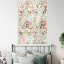 Romantic Wildflowers Tapestry