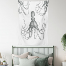 Animal Tentacles Marine Tapestry