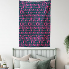 Romance Pattern Heart Tapestry