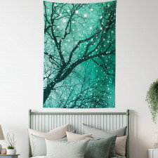 Stars Bare Branches Tapestry