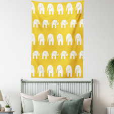 Monotone Animal Pattern Tapestry