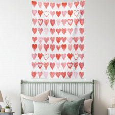 Romantic Hearts Tapestry