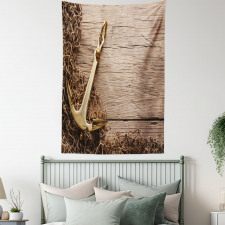 Nautical Anchor Fishing Net Tapestry