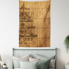Building on Bamboo Pipes Tapestry