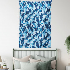 Blue Toned Design Tapestry