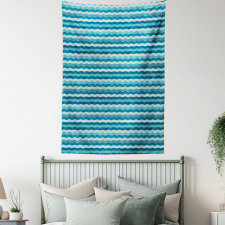 Ocean Waves Aquatic Tapestry