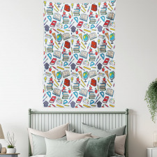 School Student Supplies Tapestry