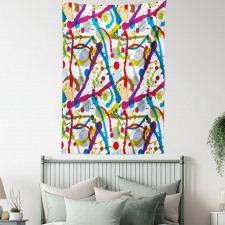Colorful Splash Tapestry