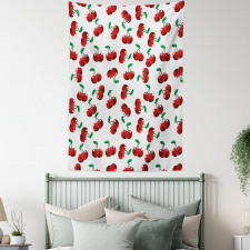 Vibrant Cherries Summer Tapestry