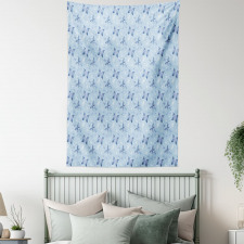 Blue Dragonflies Tapestry