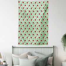 Polka Dots with Insect Tapestry