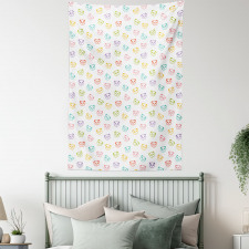 Funny Panda Bears Tapestry