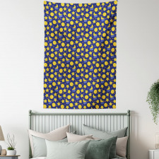Sleeping Moon at Night Time Tapestry