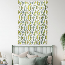 Tropical Foliage Motif Tapestry