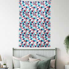 Triangles Beach Mosaic Tapestry