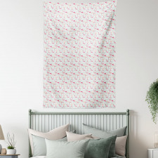 Striped Pastel Jungle Tapestry