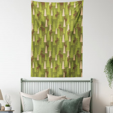 Forest Creatures Moose Tapestry