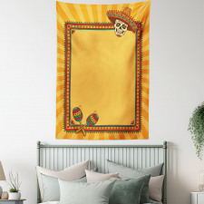 Frame Desgin with Skull Tapestry