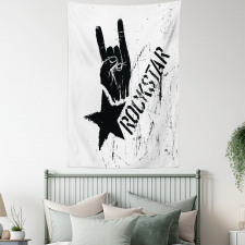 Grunge Effect Hand Star Tapestry