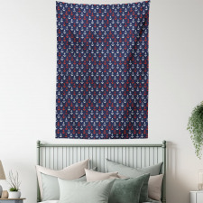 Abstract Sea Grunge Worn Tapestry