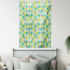 Vibrant Trellis Quatrefoil Tapestry