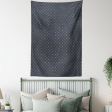 Floral Checkered Tapestry