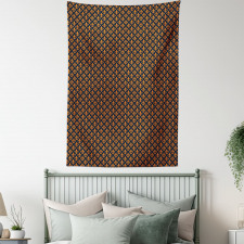 Orange Heraldic Tapestry