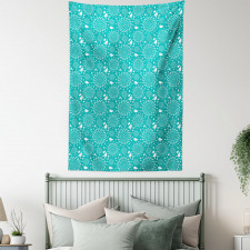 Stalks and Dots Vintage Tapestry