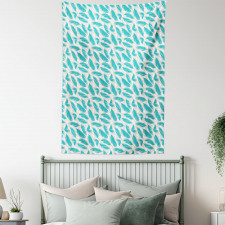 Bird Feathers Design Tapestry